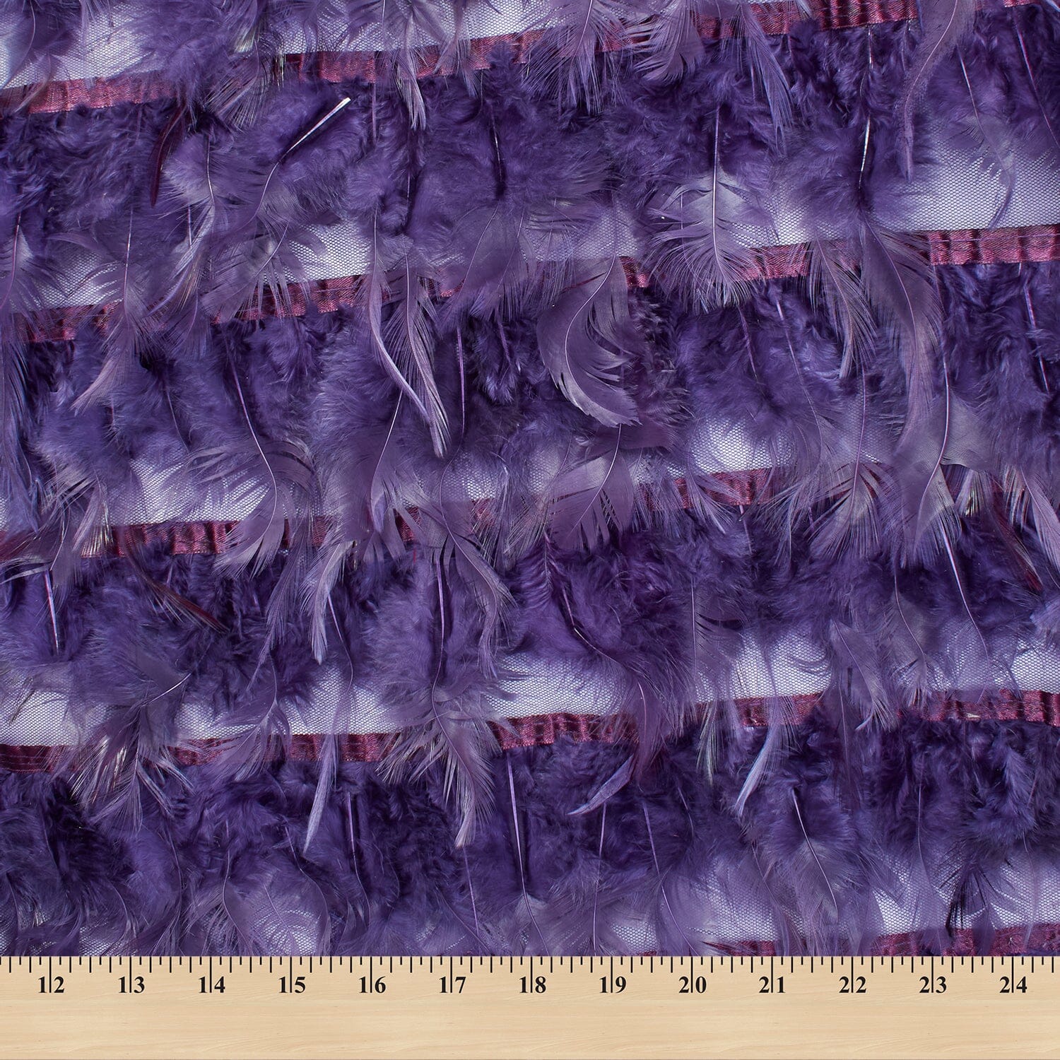 Chicken Feather Trim On Poly Mesh - Image 18