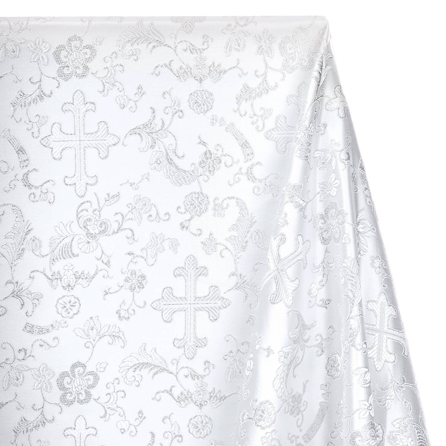 Church Cross Metallic Brocade - Image 2
