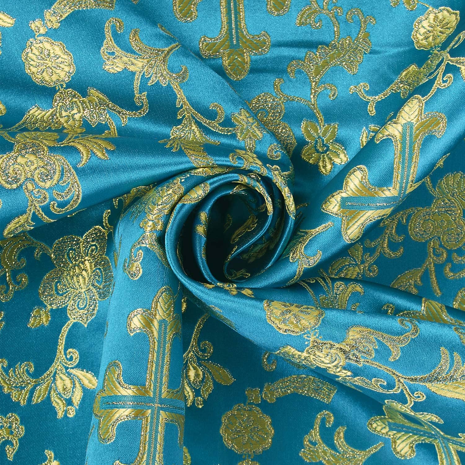 Church Cross Metallic Brocade - Image 31
