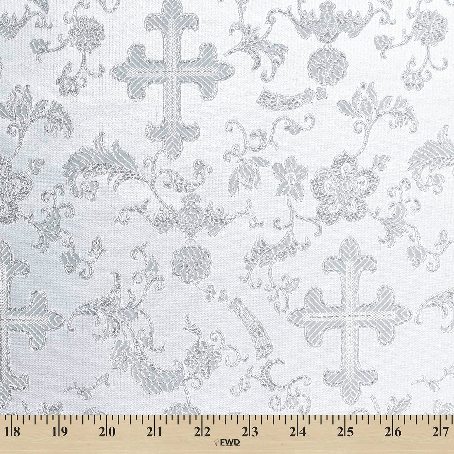 Church Cross Metallic Brocade - Image 5