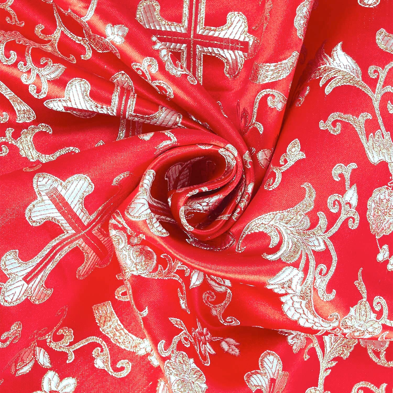 Church Cross Metallic Brocade - Image 7
