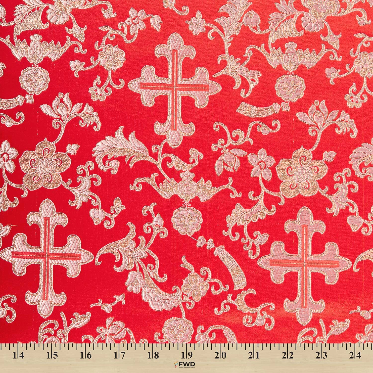 Church Cross Metallic Brocade - Image 9