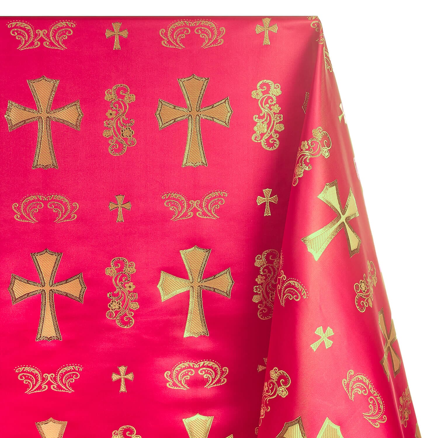 Clerical Cross Metallic Brocade Jacquard - Image 10