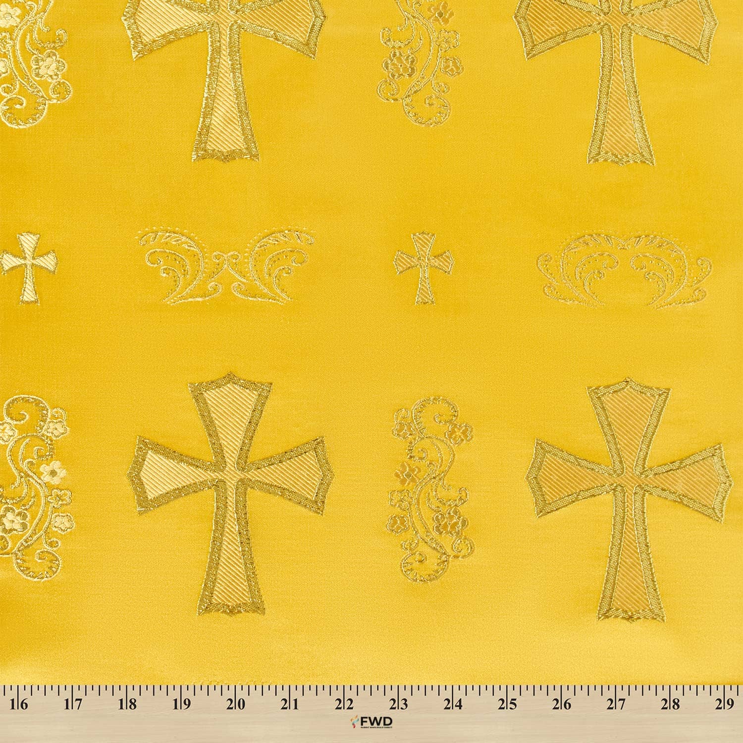 Clerical Cross Metallic Brocade Jacquard - Image 17