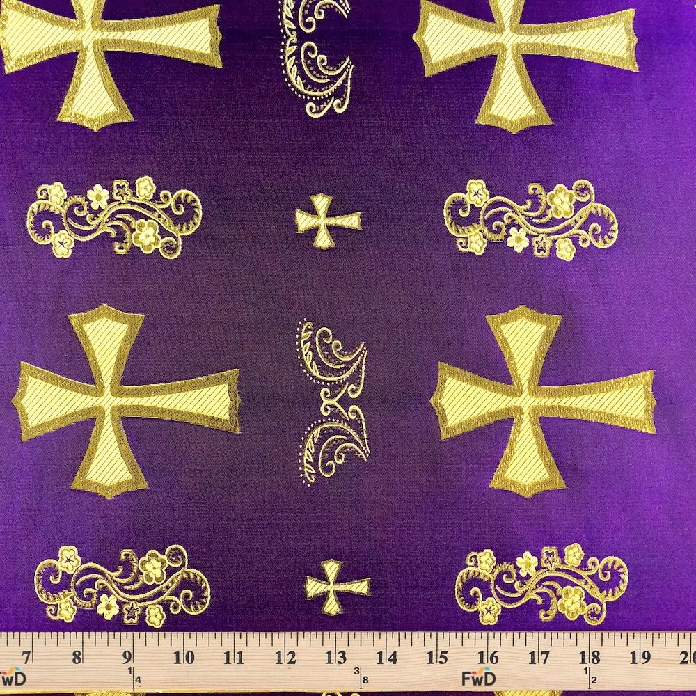 Clerical Cross Metallic Brocade Jacquard - Image 38