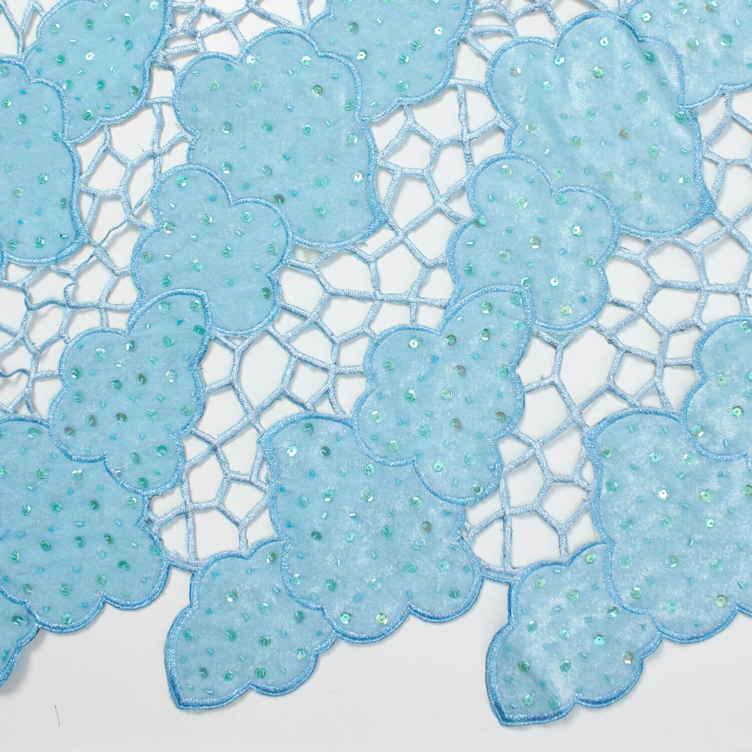 Cloud Embroidery Velvet Lace - Image 7