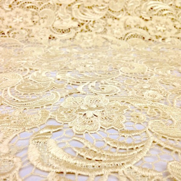 Gold Sunflower Guipure French Venice Lace - Image 7