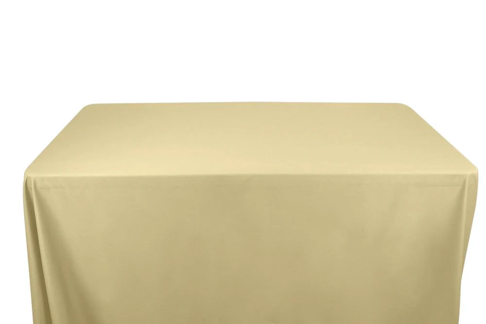100% Cotton Broadcloth Banquet Rectangular Table Covers - 6 Feet - Image 3
