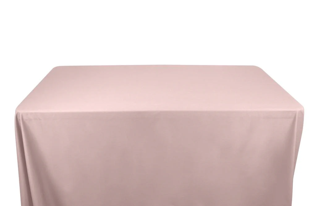 100% Cotton Broadcloth Banquet Rectangular Table Covers - 6 Feet - Image 5