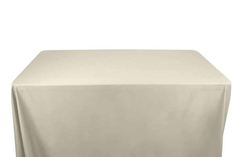 100% Cotton Broadcloth Banquet Rectangular Table Covers - 8 Feet - Image 2