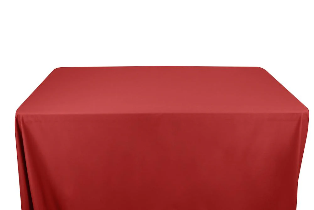 100% Cotton Broadcloth Banquet Rectangular Table Covers - 8 Feet - Image 6