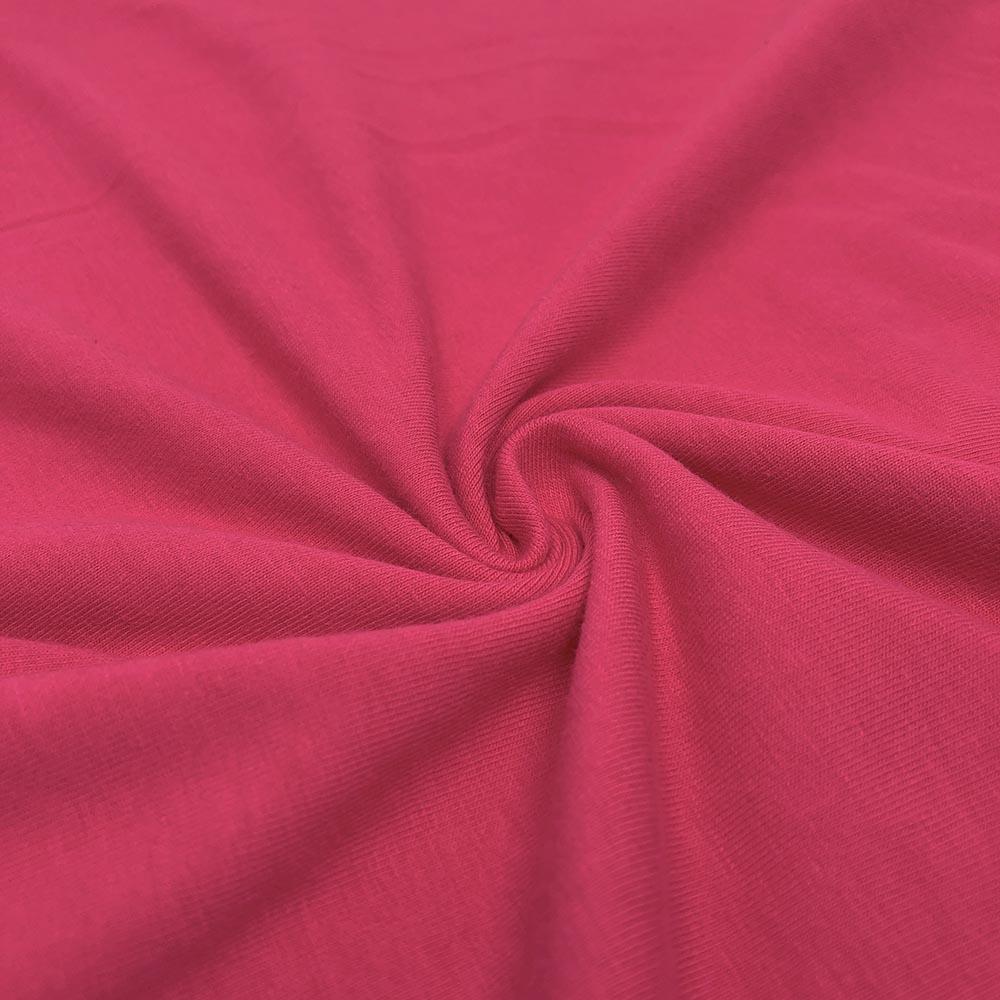 Cotton Jersey Rod Pocket Curtains - Fuchsia - Image 3