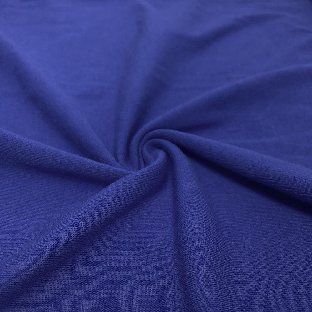 Cotton Jersey Rod Pocket Curtains - Royal Blue - Image 3