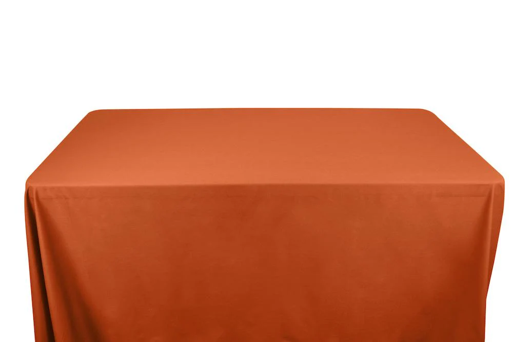 Cotton Polyester Broadcloth Banquet Rectangular Table Covers - 6 Feet - Image 28