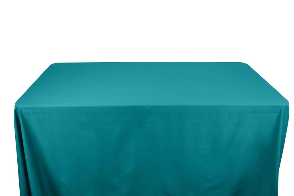 Cotton Polyester Broadcloth Banquet Rectangular Table Covers - 6 Feet - Image 39
