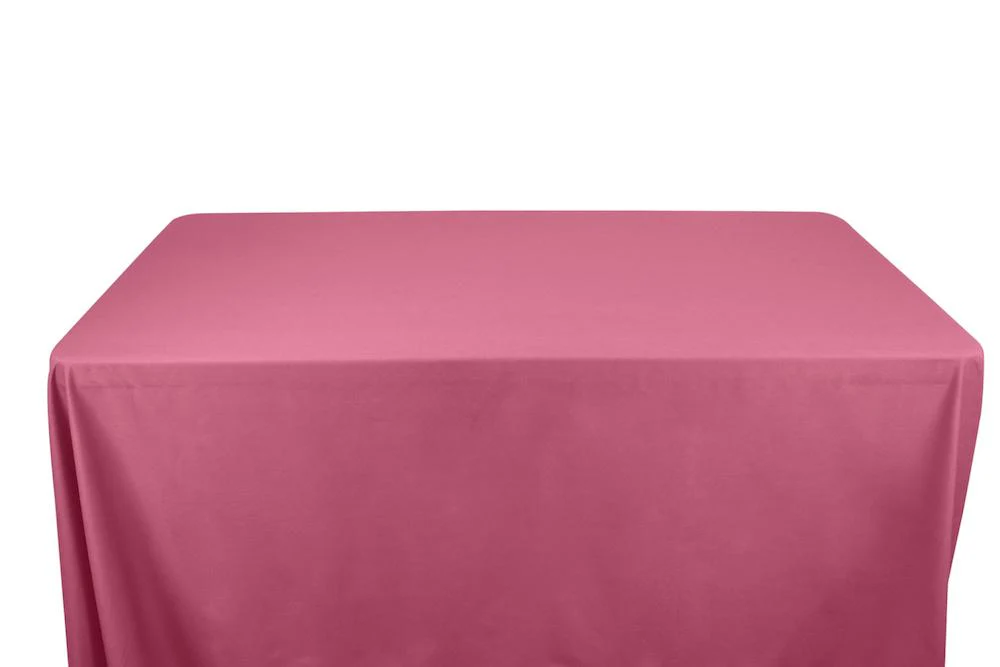 Cotton Polyester Broadcloth Banquet Rectangular Table Covers - 6 Feet - Image 7