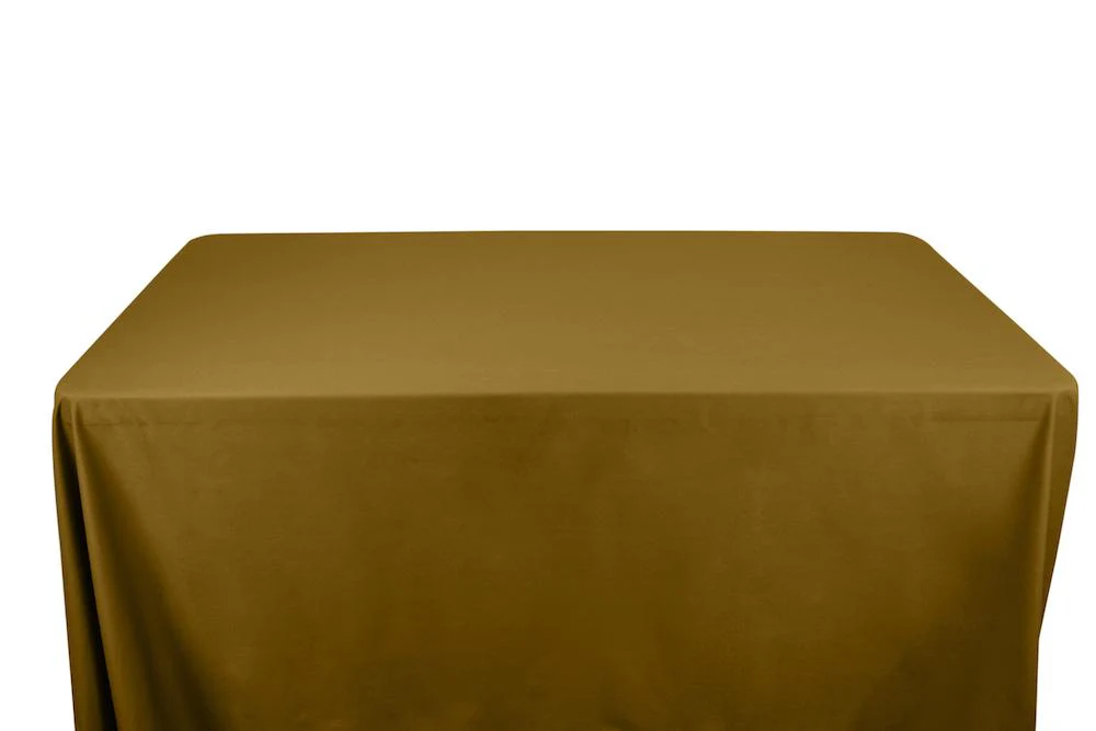 Cotton Polyester Broadcloth Banquet Rectangular Table Covers - 8 Feet - Image 16