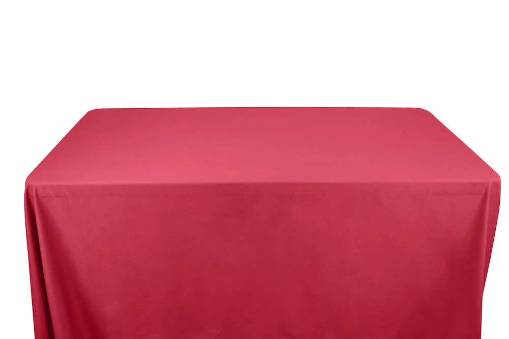 Cotton Polyester Broadcloth Banquet Rectangular Table Covers - 8 Feet - Image 24