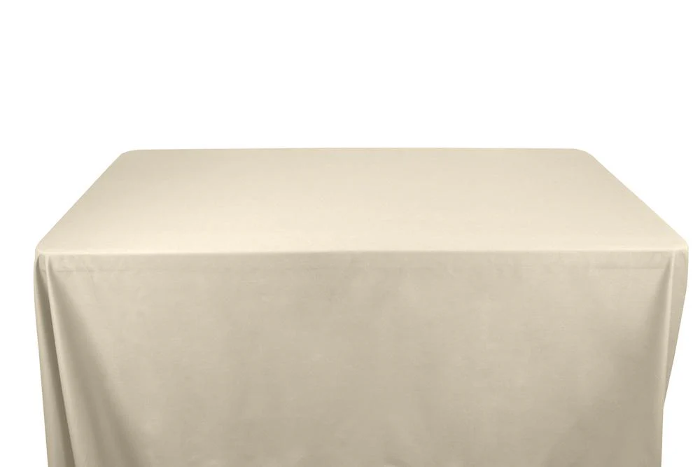 Cotton Polyester Broadcloth Banquet Rectangular Table Covers - 8 Feet - Image 3