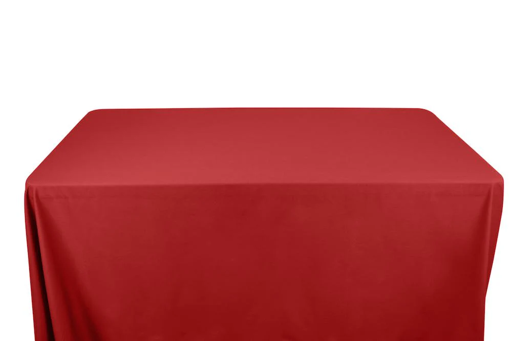 Cotton Polyester Broadcloth Banquet Rectangular Table Covers - 8 Feet - Image 30