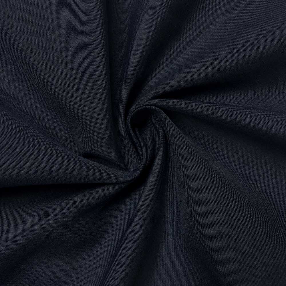 Cotton Polyester Broadcloth Rod Pocket Curtains - Navy Blue - Image 3