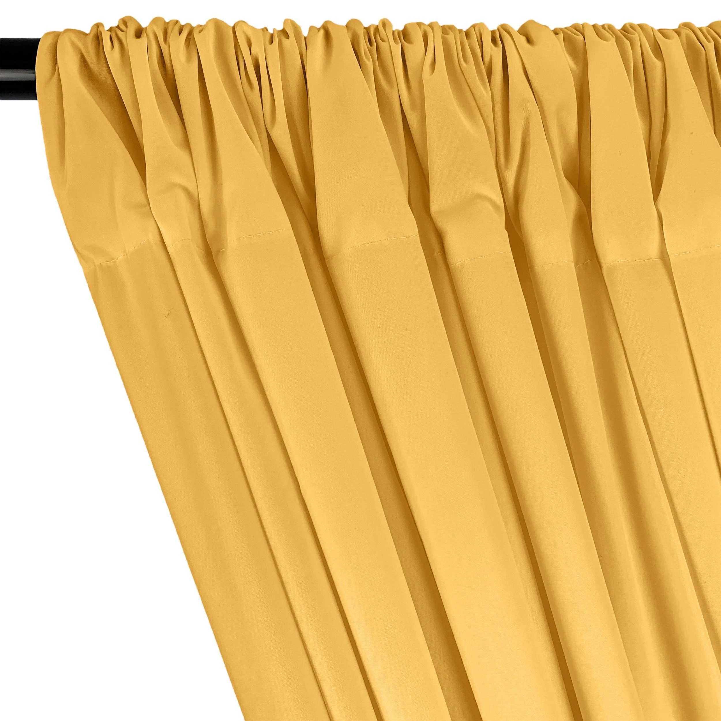 Cotton Polyester Broadcloth Rod Pocket Curtains - Sunflower - Image 2