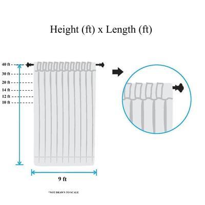 Crushed Sheer Voile Rod Pocket Curtains - Off White - Image 4