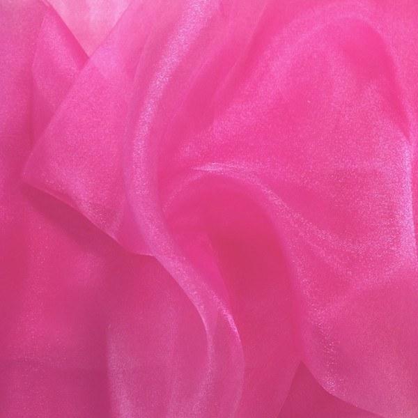 Crystal Organza Rod Pocket Curtains - American Beauty - Image 3