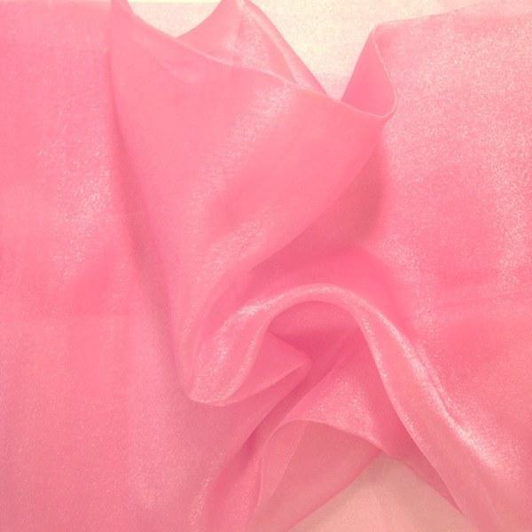 Crystal Organza Rod Pocket Curtains - Dusty Rose - Image 3