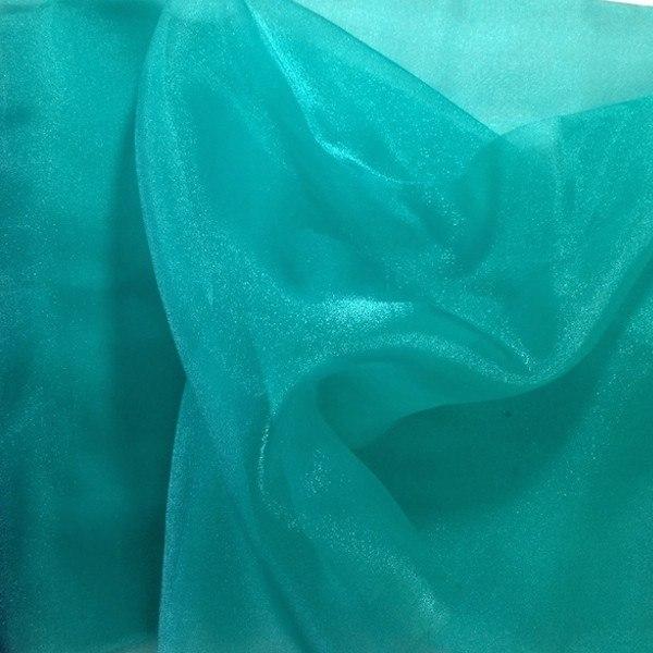Crystal Organza Rod Pocket Curtains - Spring Green - Image 3