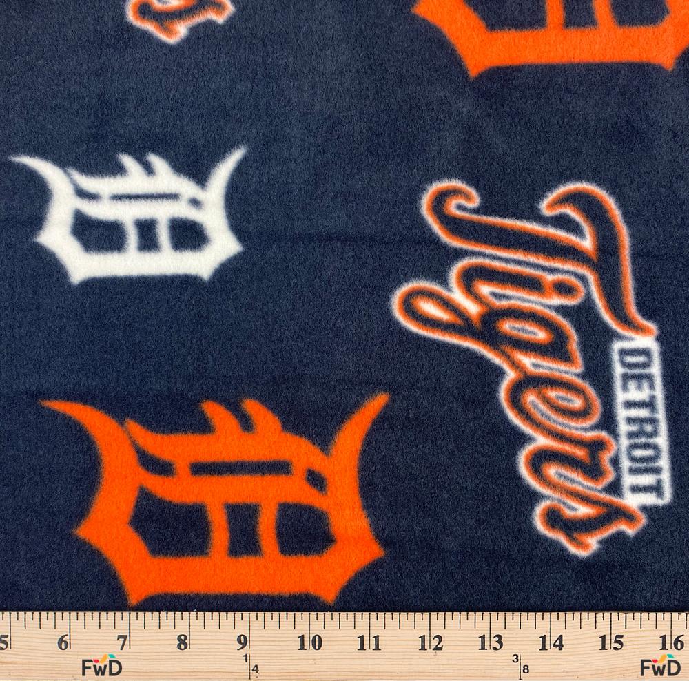 Detroit Tigers MLB Fleece Fabric - Image 3