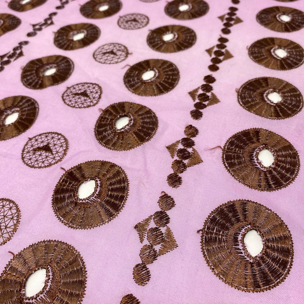 Discus Embroidery on Organza - Image 6