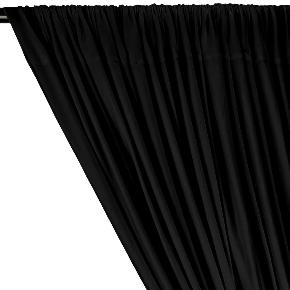 DTY Double-Sided Brushed Rod Pocket Curtains - Black - Image 2