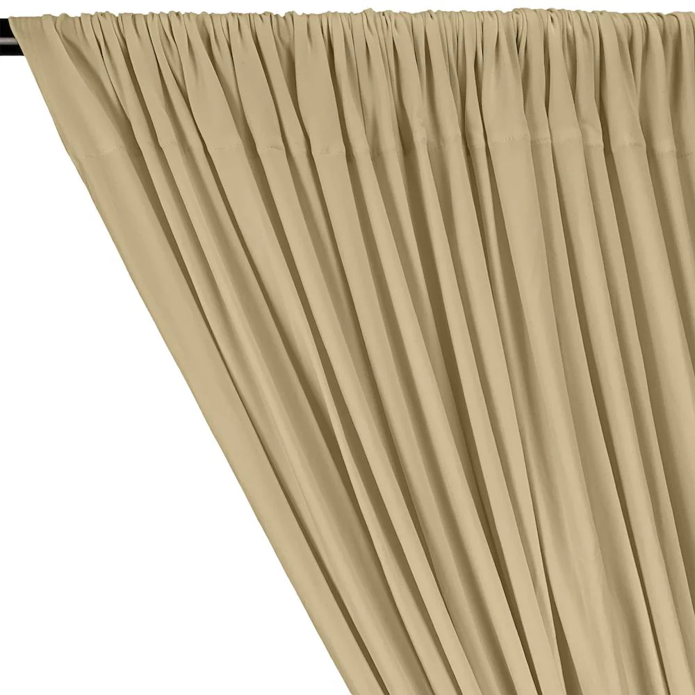 DTY Double-Sided Brushed Rod Pocket Curtains - Champagne - Image 2