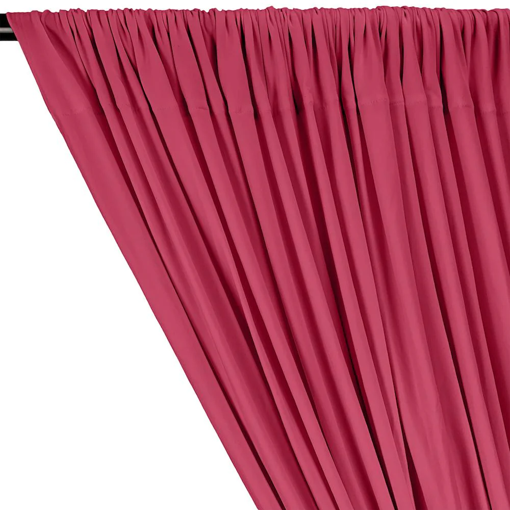 DTY Double-Sided Brushed Rod Pocket Curtains - Fuchsia - Image 2