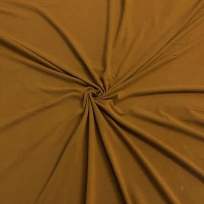 DTY Double-Sided Brushed Rod Pocket Curtains - Mustard - Image 3