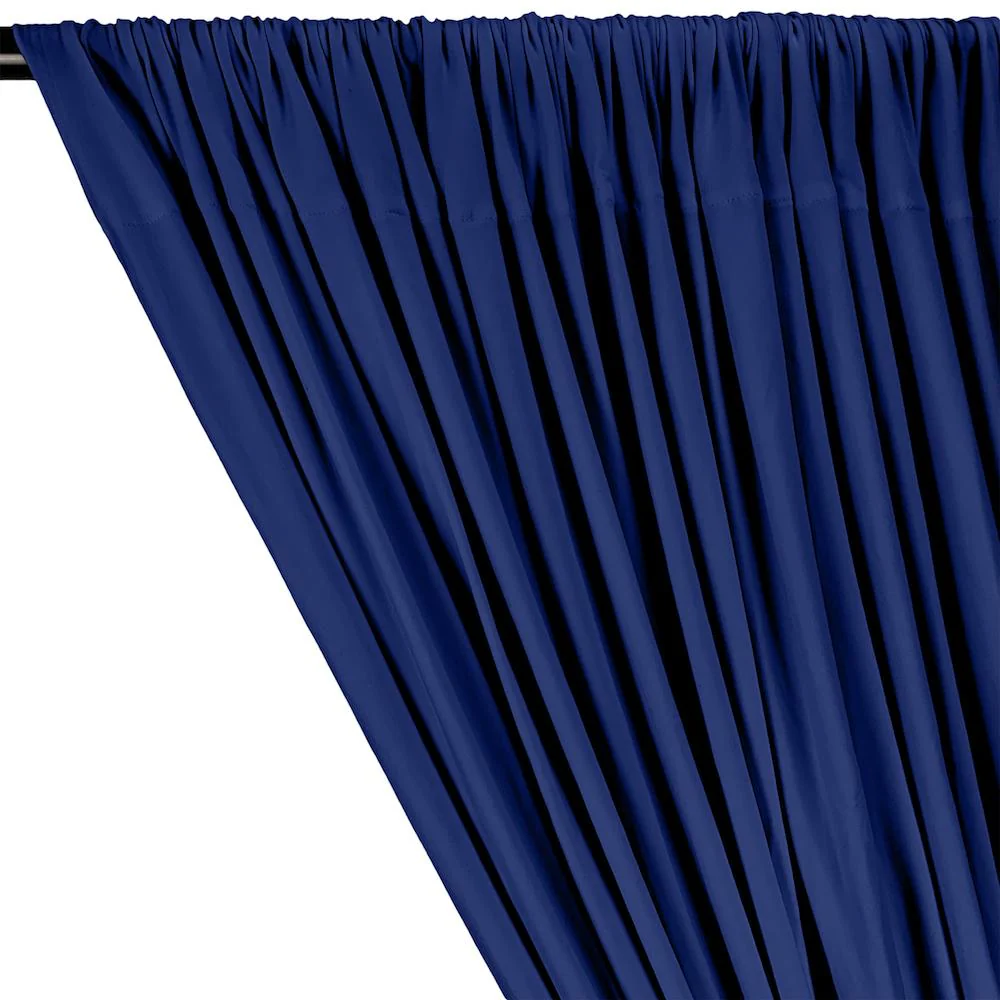 DTY Double-Sided Brushed Rod Pocket Curtains - Royal Blue - Image 2