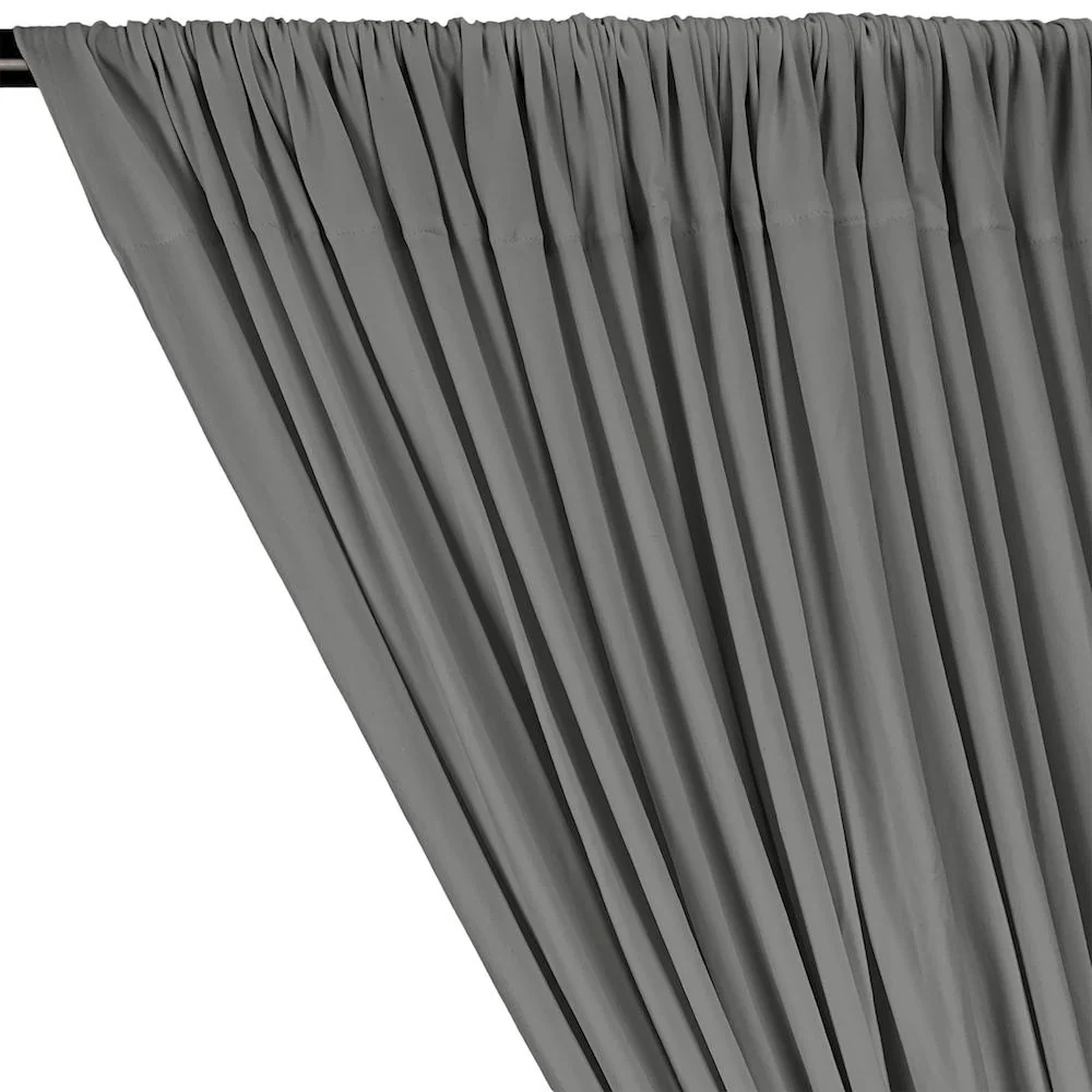 DTY Double-Sided Brushed Rod Pocket Curtains - Silver - Image 2