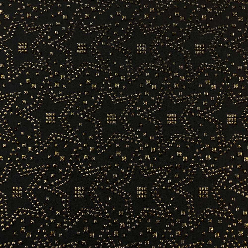 Embroidered Star Metallic Jacquard - Image 2