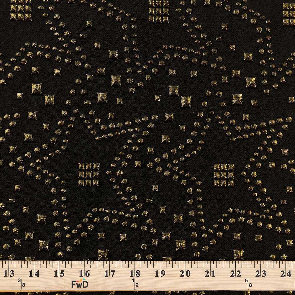 Embroidered Star Metallic Jacquard - Image 6