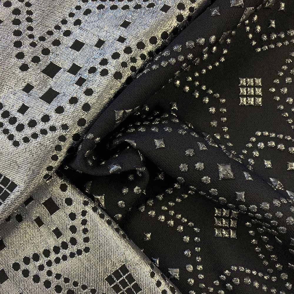 Embroidered Star Metallic Jacquard - Image 9