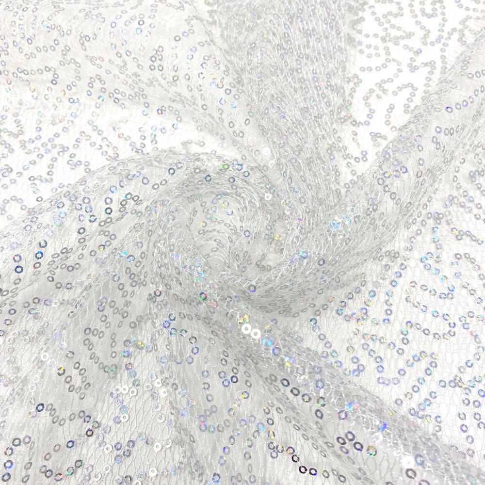 Embroidery Sequins on Tulle Mesh - Image 5