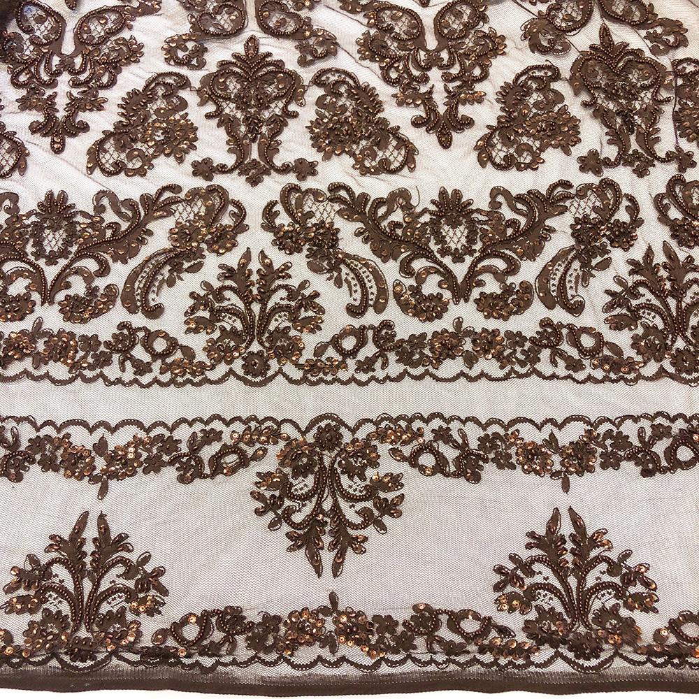Empire Beaded Bridal Sequins on Mesh - Image 30
