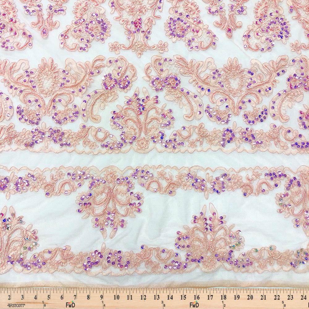 Empire Beaded Bridal Sequins on Mesh - Image 4