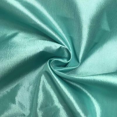 Extra Wide Nylon Taffeta Rod Pocket Curtains - Aqua Blue - Image 3
