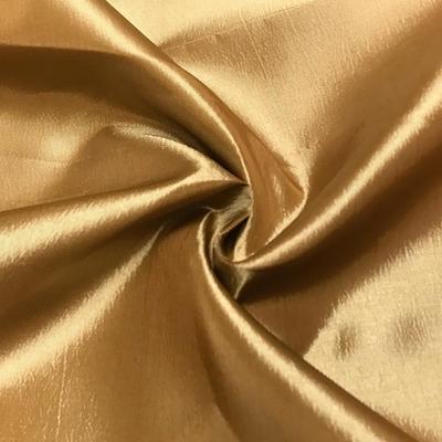 Extra Wide Nylon Taffeta Rod Pocket Curtains - Gold - Image 3