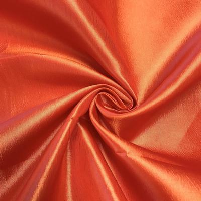 Extra Wide Nylon Taffeta Rod Pocket Curtains - Orange - Image 3