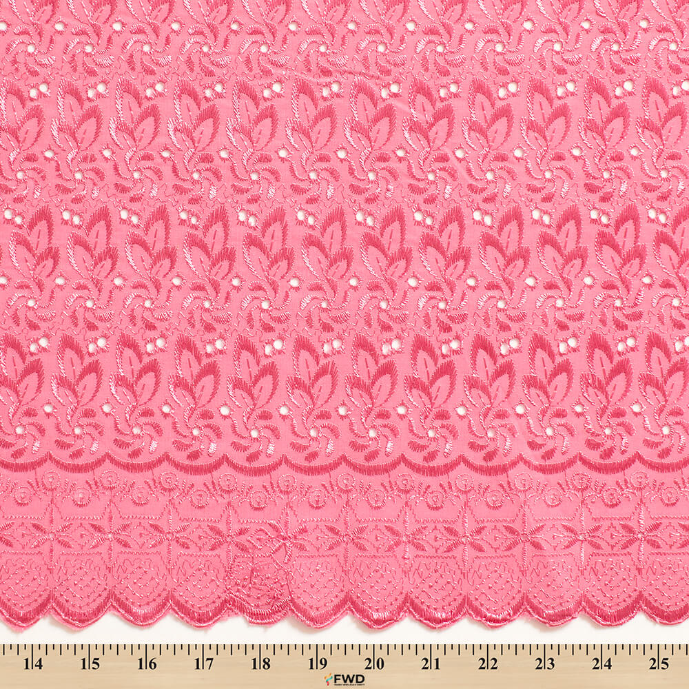 Eyelet Floral Embroidery Fabric - Image 10