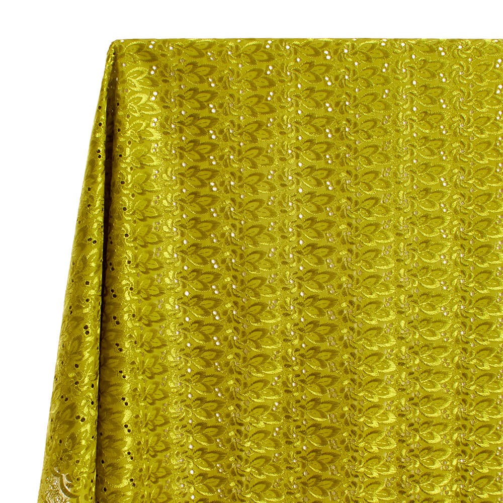 Eyelet Floral Embroidery Fabric - Image 26