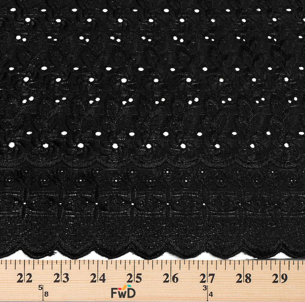 Eyelet Floral Embroidery Fabric - Image 43
